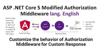 ASP .NET Core 5 Web API | Customize the behavior of Authorization Middleware for Custom Response