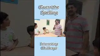 Guess The Spelling Interesting Challenge 🤔