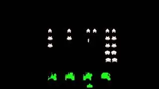 Space Invaders TV Version MAME Gameplay video Snapshot -Rom name sitv-