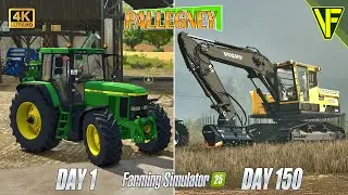 I Spent 150 Days Building My Dream French Farm on Pallegney | FS25 Supercut Part 1