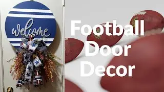 Dallas Cowboy Inspired Door Hanger | Football Season Decor | Wreath Tutorial | Jetersblessings