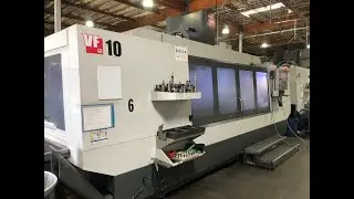 Haas VF-10 CNC Vertical Machining Center (overview 1of 2)