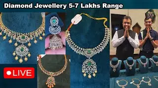 Diamond necklaces live 5-7 lakhs VVS EF | Sri Balaji Jewellers @brideessentials #diamondjewellery