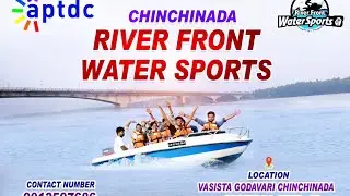 🚤 River front water sports VLOG #chinchinada #godavari #watersports #speedboat #telugu  #riverfront