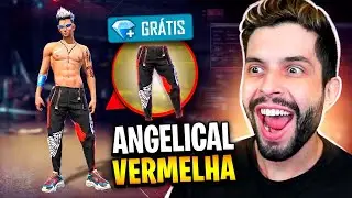 CHEGOU A NOVA CAL&Ccedil;A ANGELICAL VERMELHA NO FREE FIRE!!