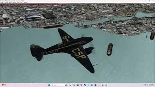 Flight simulator 2004 De Havilland DH-88 Comet.