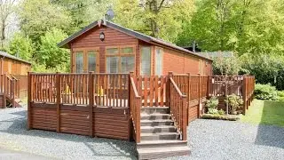 Lake District Log Cabin with Hot Tub : Langrigg Lodge