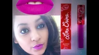 Lime Crime Velvetine- UTOPIA lipswatch + review// BEST PURPLE MATT
