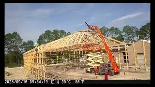 Time Lapse of Barn Raising at The Magnolia Company Farm