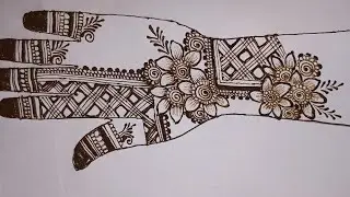 Simple  Floral Mehndi Design| Front Hand Mehndi Design |Mehndi Design 😛#mehndi #henna #mehndidesign 