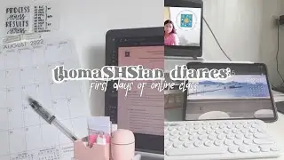 ust shs: first days of online class as a health allied student 📖📦⏰