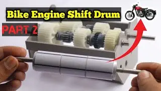 DIY PVC Mini Bike Engine Shift Drum | Working 5-Speed Transmission Model
