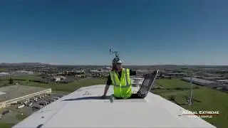 Budweiser Wind Turbine Climbing Sequence - Aerial Extreme