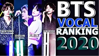BTS Vocal Line VOCAL RANKING 2020 (Pure LIVE Vocals)