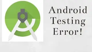 Unit Test Error- No instrumentation registered! (Espresso)