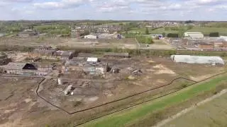 Cattawade Abandoned Factories and Liverpool Street Mainline at Manningtree