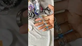 INFINITY CHARM ♾️✨ BRACELET MAKING/ CRACKLE BEADS #shorts #bracelet #jewellerymaking #infinity
