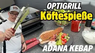 K&ouml;fte Spie&szlig;e im OptiGrill mit Minze-Skyr-Dip & Salat