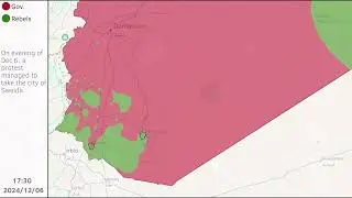 Liberation of Sothern Syria map.