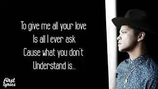Bruno Mars - Grenade - Lyrics
