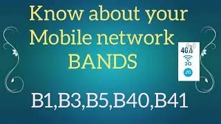 know about mobile network bands || Ravi tech views