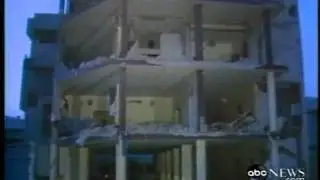 U S  Bombing Raid on Libya April 15, 1986  ABC News, damaged embassies and neighborhoods.