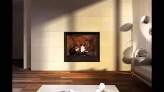 Ambiance Intrigue 42 Traditonal Logs Brick Finish Standard Front