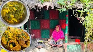 ফুল কপি দিয়ে নলা মাছ রান্না আর ছিম আলু বিরান / simple village life 24 / village life / cooking / 