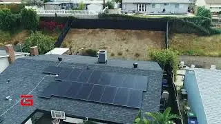 Installing a beautiful fence in a sloping yard |  Aerial View Reveal