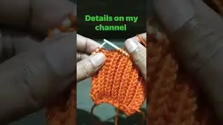 Two stitch design repeated design for sweater #createwithkrishna #knitting #sweater