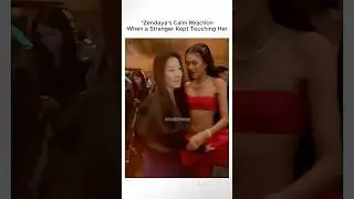 Zendaya&rsquo;s Calm Reaction When a Stranger Kept Touching Her 😬✨ #Zendaya #Tomdaya #TomHolland