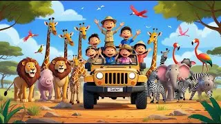 Safari Count Along:1-10|Fun Jungle Animal Song For Kids