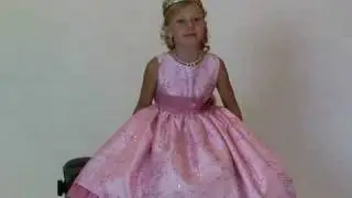 Flower Girl Dress Style 5244-Pink Dress with Gorgeous Sequin Embroidery