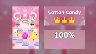 Rolling Universe / Rolling Master - Cotton Candy ⭐️⭐️⭐️⭐️⭐️ - 10/10 Gems And 3/3 Crowns 100%