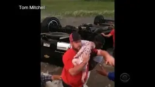 Parents describe young kids' dramatic flooding rescue