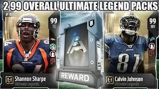 2 INSANE PULLS! 2 99 OVERALL ULTIMATE LEGEND PACK OPENINGS! | MADDEN 18 ULTIMATE TEAM