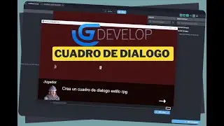 Crea un cuadro de diálogo estilo RPG o Visual Novel en #gdevelop