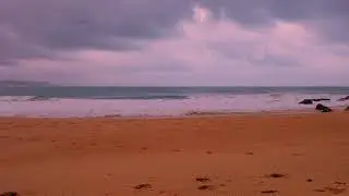 Massive Ocean Waves | Moody Evening Beach Sounds for Healing