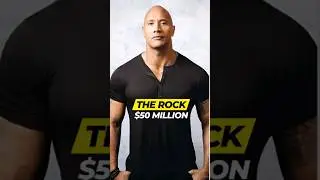 The most paid actor in the World in 2024!                            #top10 #mostpaidactors #therock