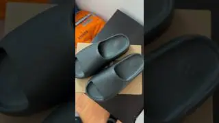 Yeezy SLIDES Dark Onyx #shorts #yeezy #kanyewest #ye #slides #dark #onyx #adidas #music