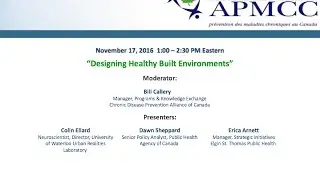 WEBINAR Designing Healthy Built Environments