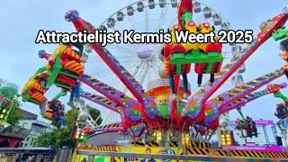 ATTRACTIELIJST KERMIS WEERT 2025
