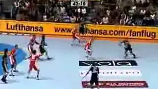 Lars Kaufmann magnificent strong shot 12 m goal