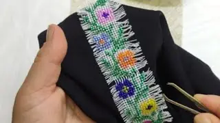 جبتلكم أسهل طريقة ازالة الكانفا من فوق  طرز بوانتي كروا بالعقيق