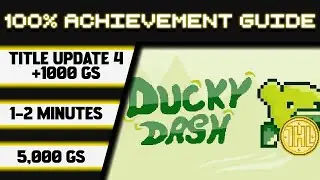 Ducky Dash Title Update 4 100% Achievement Walkthrough * 1000GS in 1-2 Minutes *