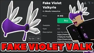 Roblox UGC Fake Violet Valkyrie Helm *400 Robux*