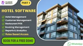 Hotel management Software| Free demo & tutorials| PART -1| (roles based access)