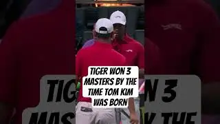 Tiger Woods Flexes On Tom Kim 🔥 #tigerwoods #tgl #tomkim #golf