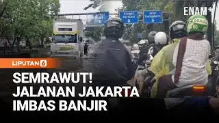 Terjebak Banjir Dan Macet, Perjalanan Bekasi–Jakarta Tembus 5 Jam | Liputan6
