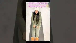 🔥 30-Day Ab Crunch Challenge🔥 Day 10 #weightloss #trending #fyp #shorts